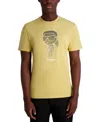 Karl Lagerfeld Paris Large Karl Character Logo Graphic T-shirt In Yellow