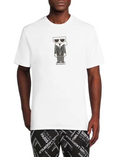 Karl Lagerfeld Men's Karl Doll Graphic T-shirt In White