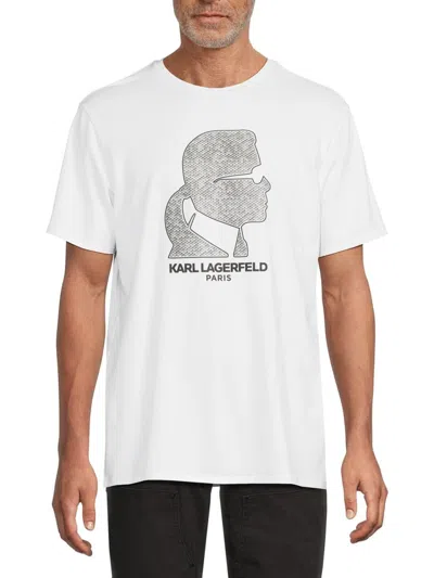 Karl Lagerfeld Men's Karl Graphic Stretch Pima Cotton T-shirt In White