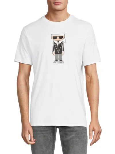 Karl Lagerfeld Men's Karl Graphic Tee In White