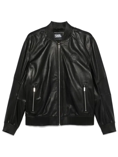 KARL LAGERFELD MEN'S KARL LAGERFELD LEATHER JACKET