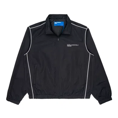 Karl Lagerfeld Men  Zip Up Piping Black
