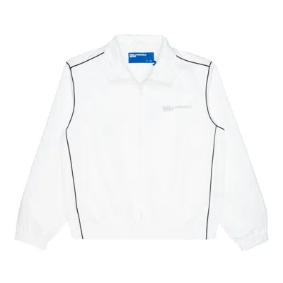 Karl Lagerfeld Men  Zip Up Piping White