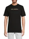 Karl Lagerfeld Men's Karl Logo Graphic Tee In Black