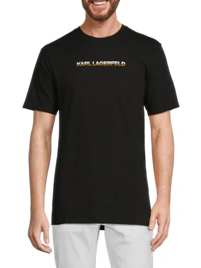 Karl Lagerfeld Men's Karl Logo Graphic Tee In Black