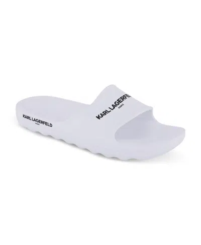 Karl Lagerfeld Men's Karl Logo Print Slides