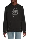 Karl Lagerfeld Men's Karl Logo Pullover Hoodie In Black