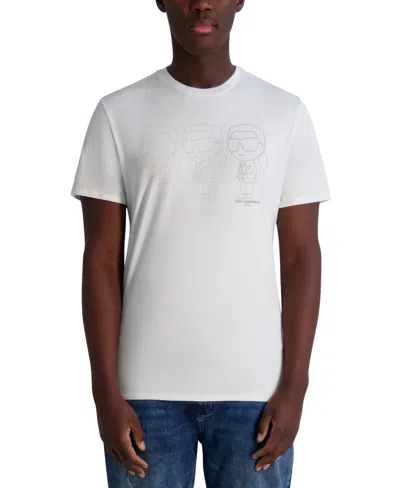 Karl Lagerfeld Men's Karl Trio Graphic T-shirt In White