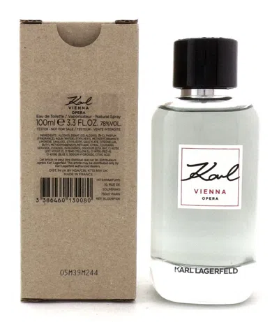 Karl Lagerfeld Men's Karl Vienna Opera Edt 3.4 oz (tester) Fragrances 3386460130080 In Black