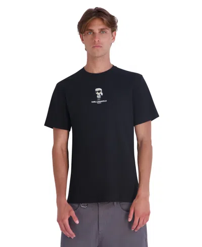 Karl Lagerfeld Men's Karl With Houndstooth Blazer T-shirt In Black