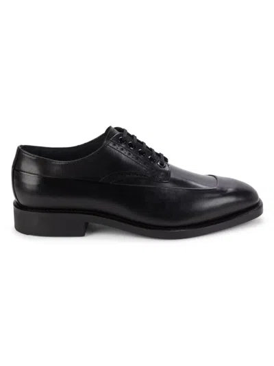 Karl Lagerfeld Men's Leather Derby Shoes In Black