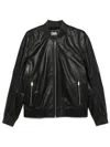 Karl Lagerfeld Leather Jacket In Black
