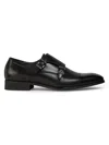 Karl Lagerfeld Men's Leather Monk Strap Shoes