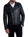 Karl Lagerfeld Asymmetric Moto Jacket In Black