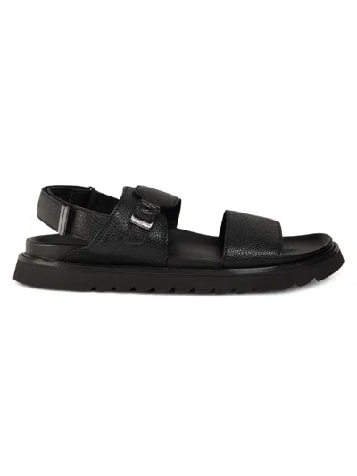 Karl Lagerfeld Men's Leather Sandals In Black