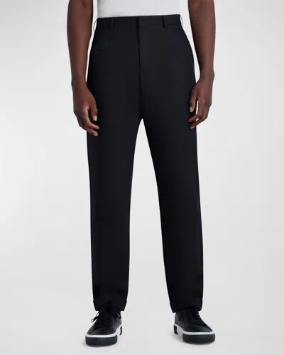 KARL LAGERFELD MEN'S LINEN-BLEND TROUSERS