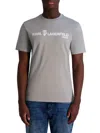 Karl Lagerfeld Men's Logo Cotton T-shirt In Gray
