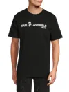 Karl Lagerfeld Men's Logo Cotton T-shirt In White