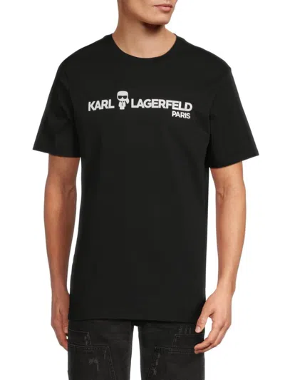 Karl Lagerfeld Men's Logo Cotton T-shirt In White