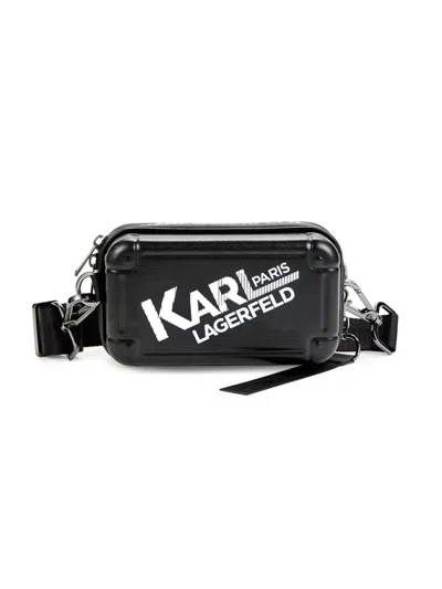 Karl Lagerfeld Men's Logo Crossbody Bag In Black