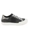 Karl Lagerfeld Men's Logo Embroidery Sneakers In Black