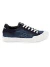 Karl Lagerfeld Men's Logo Embroidery Sneakers In Blue