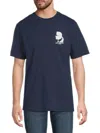 Karl Lagerfeld Men's Logo Graphic Cotton T-shirt In Navy