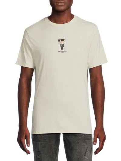 KARL LAGERFELD MEN'S LOGO GRAPHIC COTTON T-SHIRT