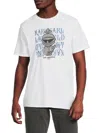 Karl Lagerfeld Paris Gothic Karl Logo Graphic T-shirt In White