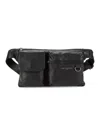 Karl Lagerfeld Men's Logo Leather Belt Bag In Black