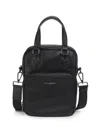 Karl Lagerfeld Men's Logo Leather Shoulder Bag In Black