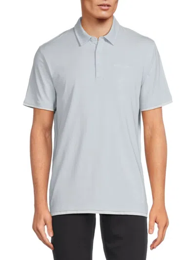 Karl Lagerfeld Men's Logo Polo In Blue