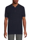Karl Lagerfeld Men's Logo Polo In Navy