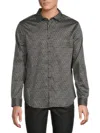 Karl Lagerfeld Men's Logo Shirt In Black