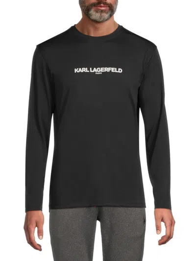 Karl Lagerfeld Men's Logo T-shirt In Black