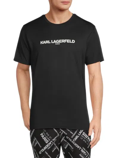 Karl Lagerfeld Men's Logo T-shirt In Black