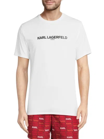 Karl Lagerfeld Men's Signature Fleece Pants In Black