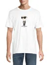 Karl Lagerfeld Men's Logo T-shirt In White