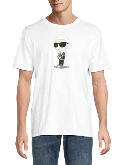 Karl Lagerfeld Men's Logo T-shirt In White