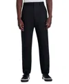 Karl Lagerfeld Linen Blend Chino Pants In Black