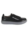 Karl Lagerfeld Paris Embroidered Signature Sneaker In Black