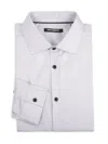 Karl Lagerfeld Men's Mini-check Woven Shirt In Light Grey