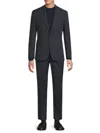 Karl Lagerfeld Men's Neat Notch Lapel Suit In Dark Navy