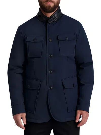 Karl Lagerfeld Men's Padded Field Jacket In Navy