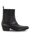 Karl Lagerfeld Studded Chelsea Boot In Black