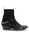 Karl Lagerfeld Suede Zip Boot In Black