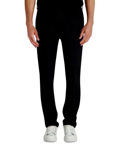 Karl Lagerfeld Men's Precision Ponte Drawstring Pants In Black