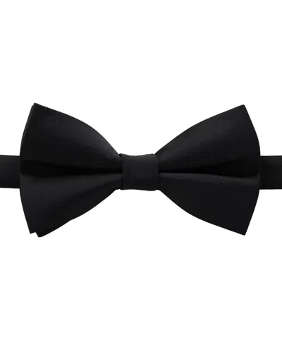 Karl Lagerfeld Men's Pre-tied Solid Bow Tie In Black