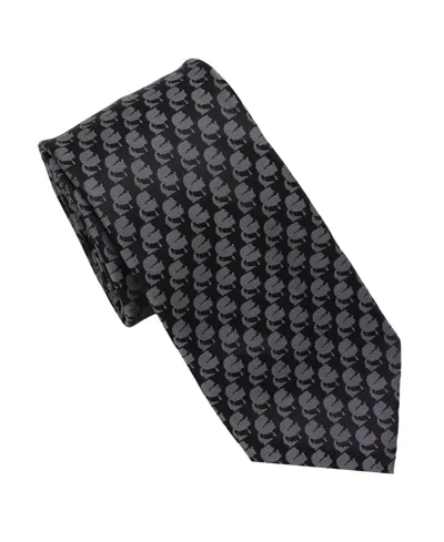 Karl Lagerfeld Men's Profile Printed Classic Tie In Black