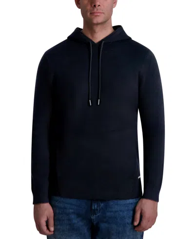 Karl Lagerfeld Men's Pull-on Hoodie In Blue